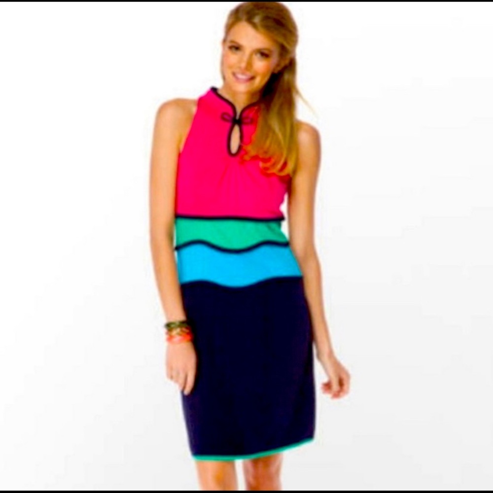 Lilly Pulitzer Marci Color Block Dress Size Small